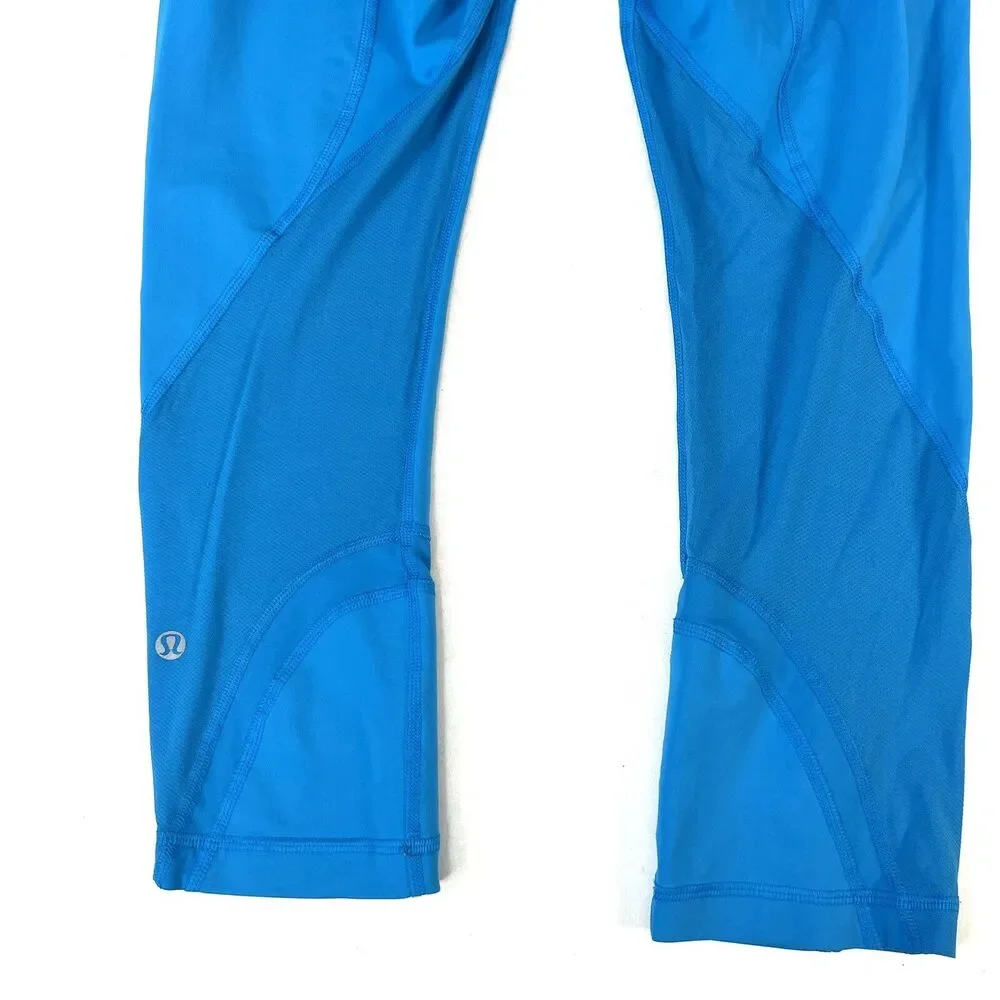 Lululemon Run Inspire Crop II Beach Blanket Blue Wee Are From Space Aquamarine 6